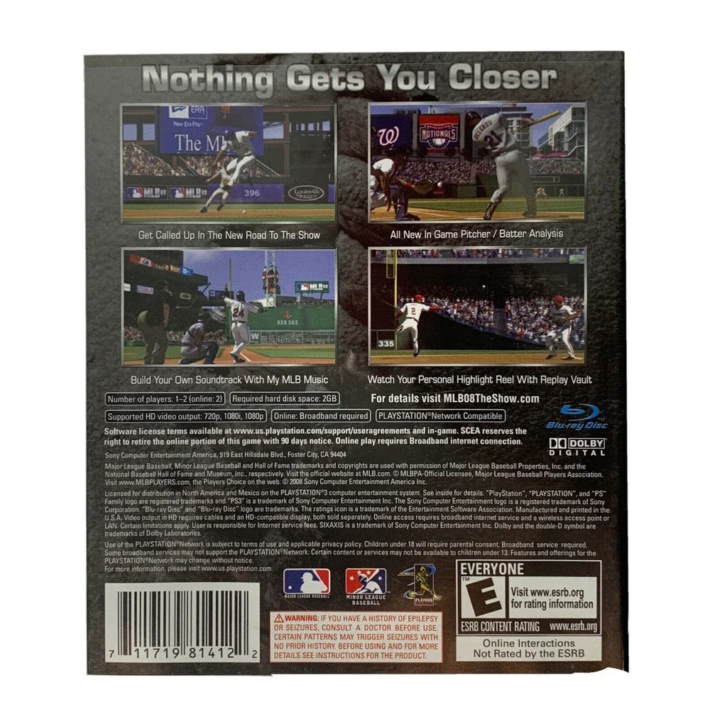 MLB 08: The Show (Sony PlayStation 3, 2008)